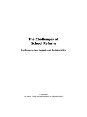 cover image of The Challenge of School Reform